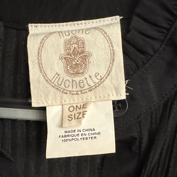 Black Ruffled Mini Dress - Picture 2 of 6